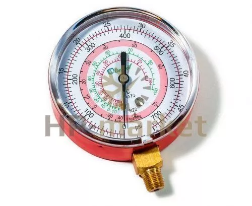 Мановакуметр 80 мм.  (R22; R134a; R404A; R407C, R507A) BCJH-N